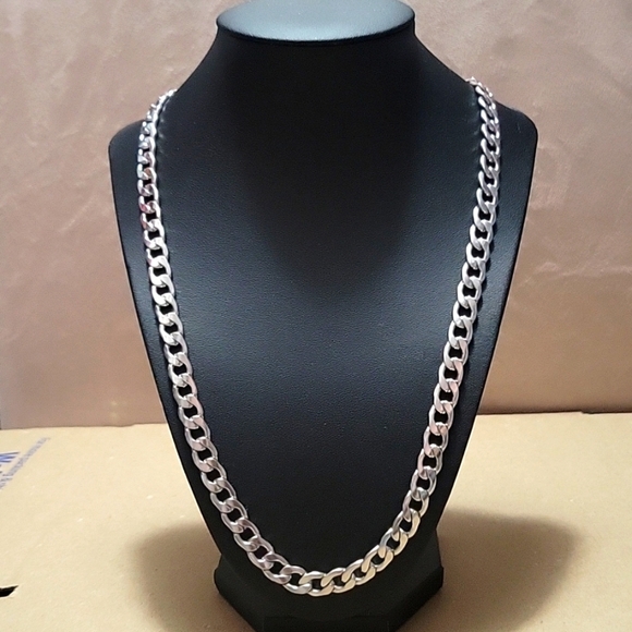 Stainless Steel Men's Cuban Link Necklace - Picture 1 of 6